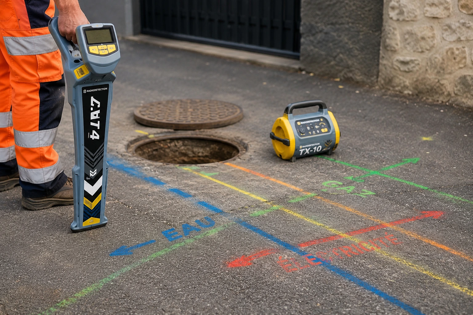 Traçage de canalisation enterrée